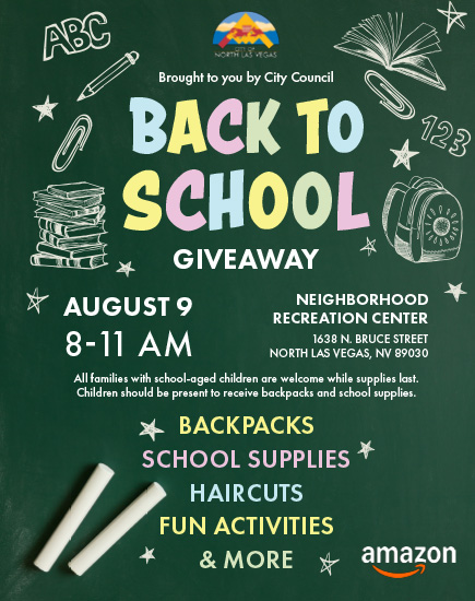 Back to school giveaway flyer